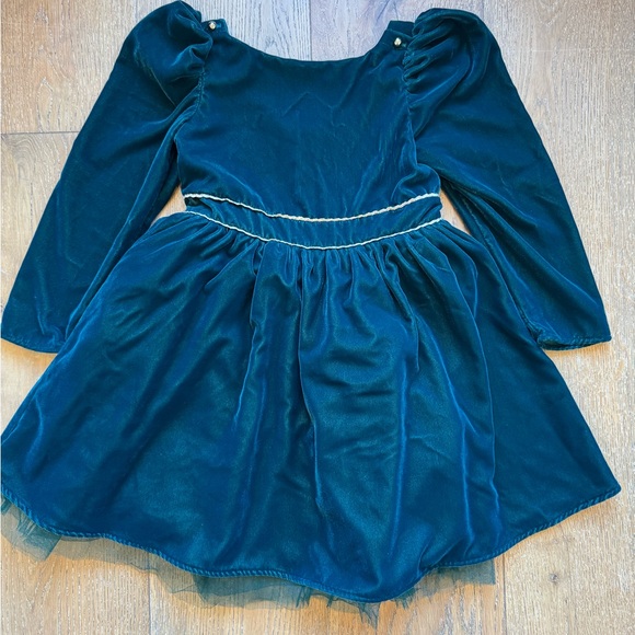 Janie and Jack Disney Frozen Velvet Dress Christmas holiday Anna 6Y - Picture 2 of 5